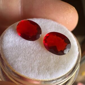 $529 genuine 1.33cte mexican fire opal pair loose gems VERY NICE